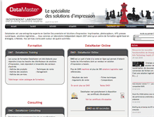 Tablet Screenshot of datamaster.fr